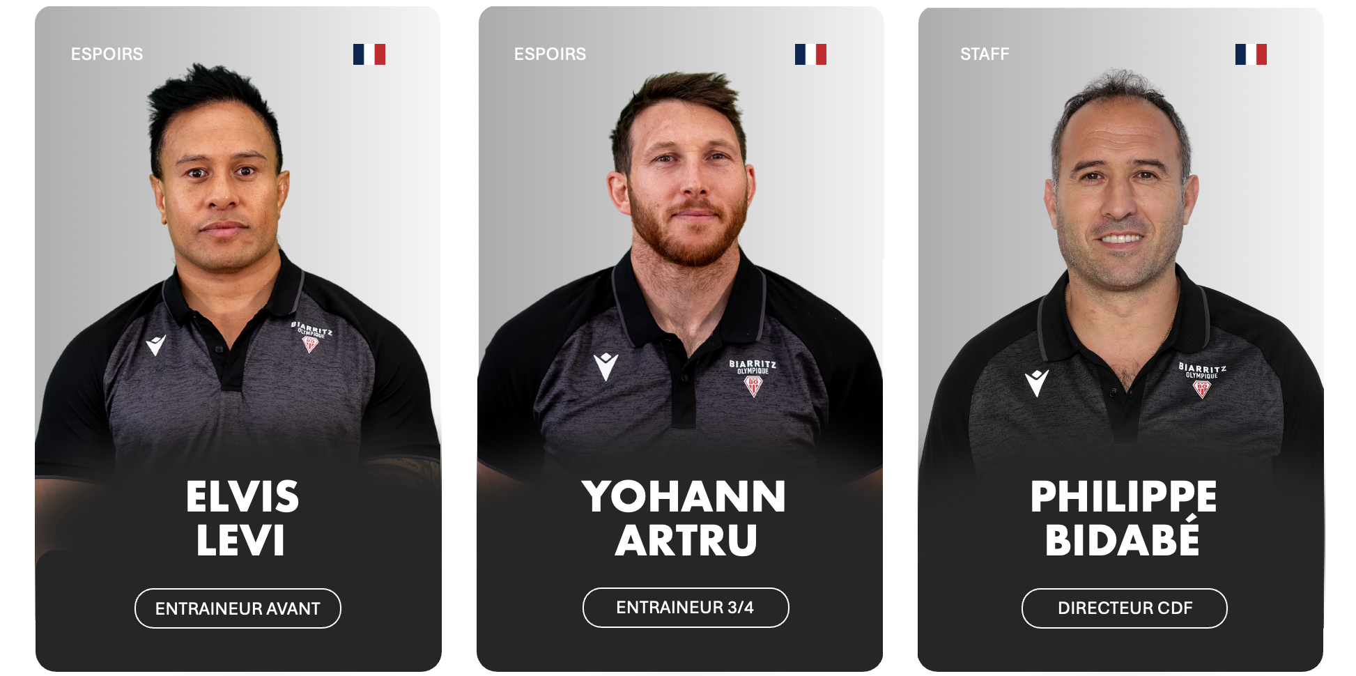 Elvis Levi Yohann Artru Philippe Bidabe Baptiste Belleret
